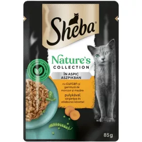   Sheba Nature's Collection Alutasakos Macskaeledel (Pulyka, Sárgarépa és Zöldborsó) - 85 g