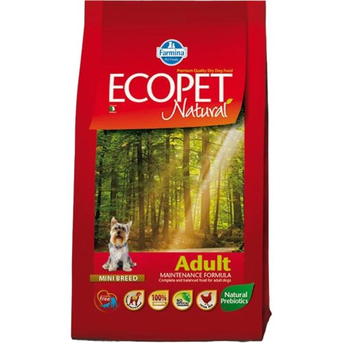 Ecopet Natural Mini Adult Száraz Kutyatáp (Csirke) - 2,5 kg