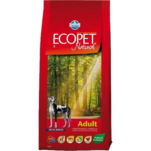 Ecopet Natural Maxi Adult Száraz Kutyatáp (Csirke) - 14 kg