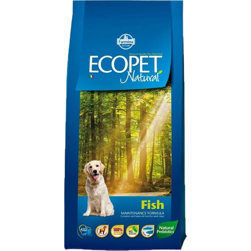 Ecopet Natural Medium Adult Száraz Kutyatáp (Hal) - 14 kg