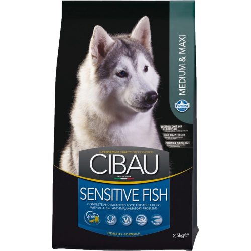 Cibau Sensitive Medium & Maxi Adult Száraz Kutyatáp (Hal) - 2,5 kg