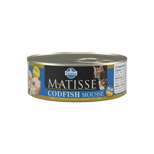 Matisse Mousse Konzerv Macskáknak (Tőkehal) - 85 g