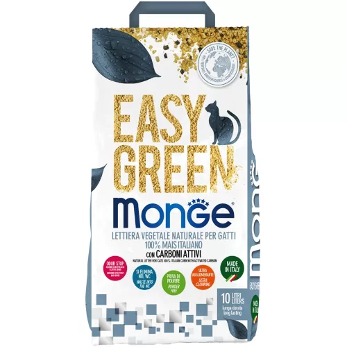 Monge Easy Green Macskaalom (100% Kukorica és Aktív szén) (10 l) - 3,8 kg