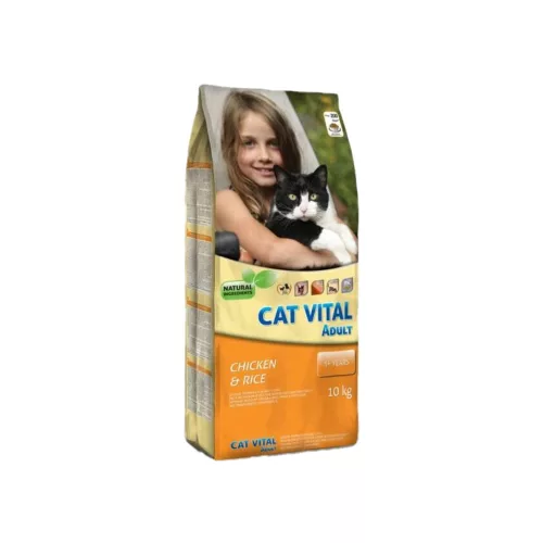 Cat Vital Adult Száraz Macskatáp (Csirke és Rizs) - 10 kg