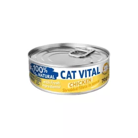   Cat Vital Shredded Fillets in Sauce Gabonamentes Konzerv Macskáknak (Csirke) - 70 g