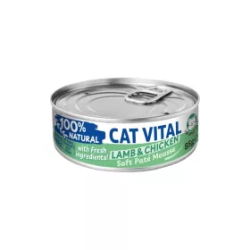   Cat Vital Soft Paté Mousse Gabonamentes Konzerv Macskáknak (Bárány és Csirke) - 85 g