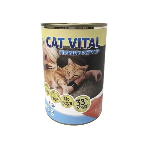 Cat Vital Konzerv Macskáknak (Hal) - 415 g