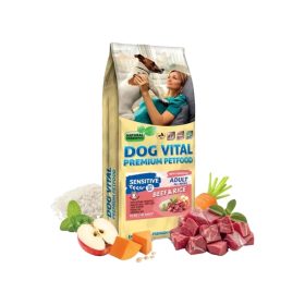   Dog Vital Sensitive All Breeds Adult Száraz Kutyatáp (Marha és Rizs) - 12 kg