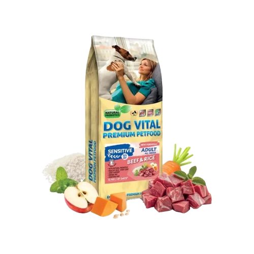 Dog Vital Sensitive All Breeds Adult Száraz Kutyatáp (Marha és Rizs) - 12 kg