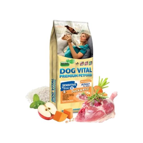 Dog Vital Sensitive All Breeds Adult Száraz Kutyatáp (Kacsa és Rizs) - 12 kg
