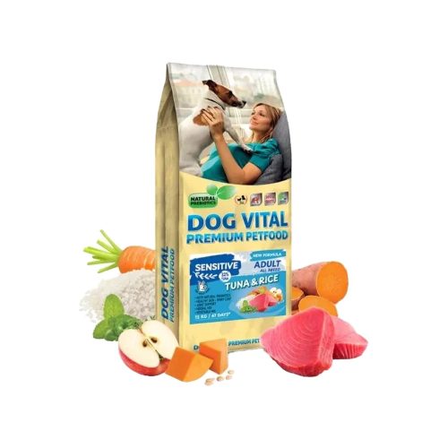 Dog Vital Sensitive All Breeds Adult Száraz Kutyatáp (Tonhal és Rizs) - 12 kg