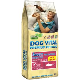   Dog Vital Sensitive Mini Breeds Adult Száraz Kutyatáp (Hal) - 12 kg