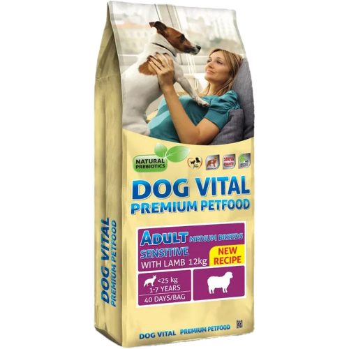 Dog Vital Sensitive Medium Breeds Adult Száraz Kutyatáp (Bárány) - 12 kg