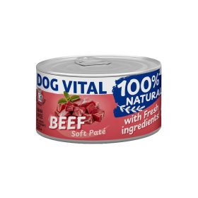  Dog Vital 100% Natural Soft Paté Gabonamentes Konzerv Kutyáknak (Marha) - 150 g