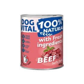   Dog Vital 100% Natural Soft Paté Gabonamentes Konzerv Kutyáknak (Marha) - 400 g