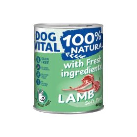   Dog Vital 100% Natural Soft Paté Gabonamentes Konzerv Kutyáknak (Bárány) - 400 g