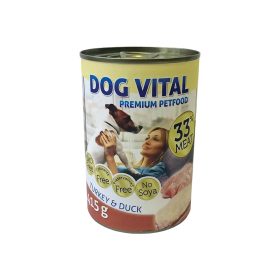 Dog Vital Konzerv Kutyáknak (Pulyka és Kacsa) - 415 g