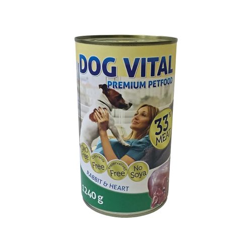 Dog Vital Konzerv Kutyáknak (Nyúl és Szív) - 1240 g