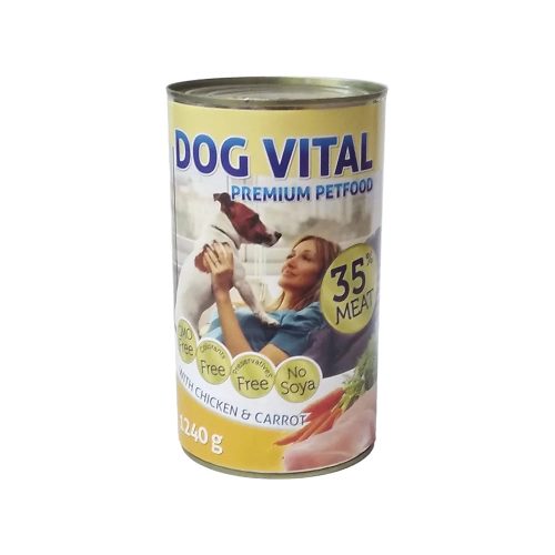 Dog Vital Konzerv Kutyáknak (Csirke és Répa) - 1240 g