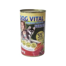   Dog Vital Junior Konzerv Kutyáknak (Marha és Répa) - 1240 g