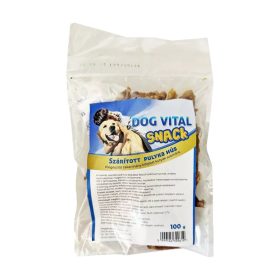  Dog Vital Snack Szárított Pulyka Hús Monoprotein Gabonamentes Jutalomfalat Kutyáknak - 100 g