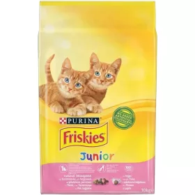   Friskies Junior Száraz Macskatáp (Csirke, Zöldségek és Tej) - 10 kg
