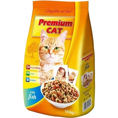 Prémium Cat Száraz Macskatáp (Hal) - 10 kg