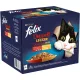 Felix Fantastic Duo Házias Válogatás Nedves Macskaeledel Aszpikban (Marha és Szárnyas, Csirke és Vese, Bárány és Borjú, Pulyka és Máj) - 24x85 g
