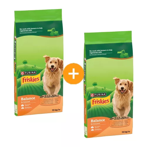 Friskies Balance Száraz Kutyatáp (Csirke, Marha és Zöldségek) - 2x15 kg
