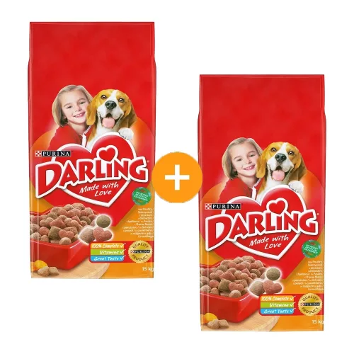 Darling Száraz Kutyatáp (Csirke és Pulyka) - 2x15 kg