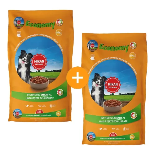 Mikan Smart Economy Száraz Kutyatáp (Baromfi) - 2x10 kg