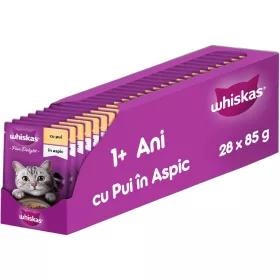   Whiskas Pure Delight Alutasakos Macskaeledel (Csirke) - 28x85 g