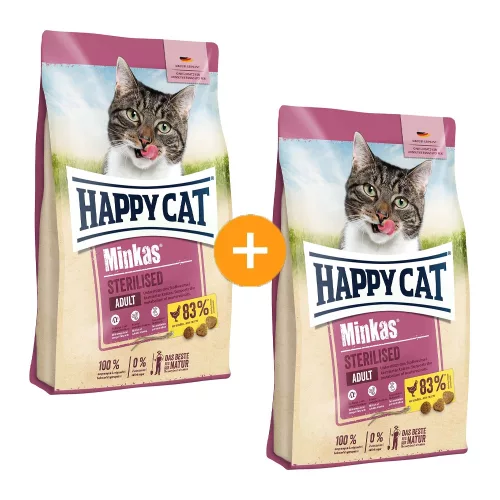 Happy Cat Minkas Sterilised Száraz Macskatáp (Baromfi) - 2x10 kg