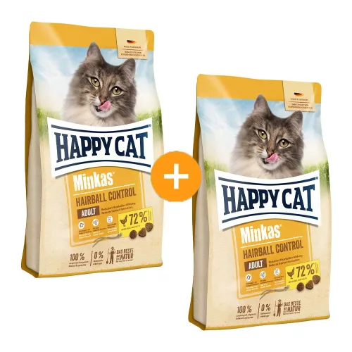 Happy Cat Minkas Hairball Control Száraz Macskatáp (Baromfi) - 2x10 kg