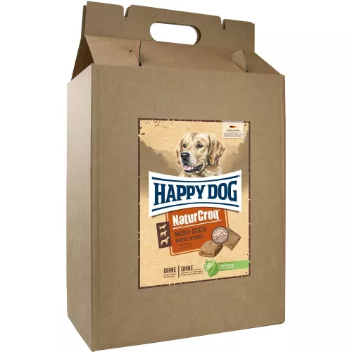Happy Dog NaturCroq Müsli-Ecken Keksz Jutalomfalat Kutyáknak (Baromfi) - 5 kg