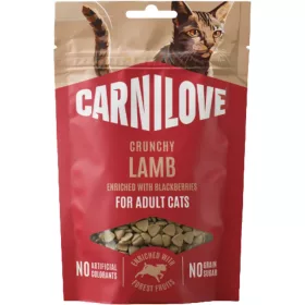   Carnilove Crunchy Snack Gabonamentes Jutalomfalat Macskáknak (Bárány és Szeder) - 50 g