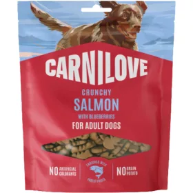   Carnilove Crunchy Snack Gabonamentes Jutalomfalat Kutyáknak (Lazac és Áfonya) - 200 g