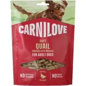   Carnilove Soft Snack Gabonamentes Jutalomfalat Kutyáknak (Fürj és Oregánó) - 200 g