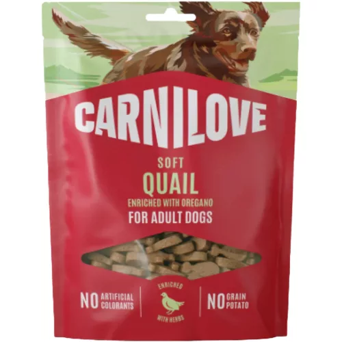 Carnilove Soft Snack Gabonamentes Jutalomfalat Kutyáknak (Fürj és Oregánó) - 200 g