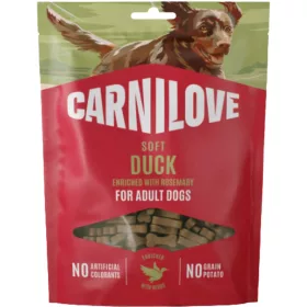   Carnilove Soft Snack Gabonamentes Jutalomfalat Kutyáknak (Kacsa és Rozmaring) - 200 g