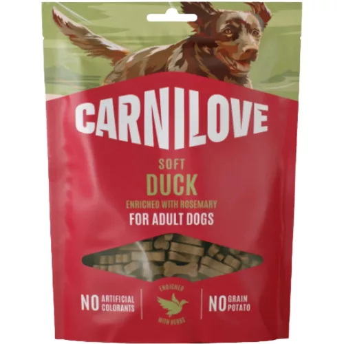 Carnilove Soft Snack Gabonamentes Jutalomfalat Kutyáknak (Kacsa és Rozmaring) - 200 g