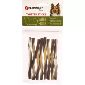   Flamingo Duetto Twisted Sticks Jutalomfalat Kutyáknak (Bárány és Rizs) - 85 g