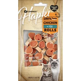   Flamingo Hapki Rolls Jutalomfalat Macskáknak (Csirke és Hal) - 50 g