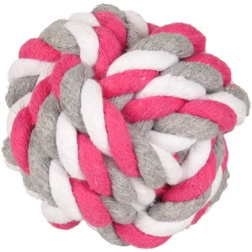 Flamingo Jim Kötél Labda Játék Kutyáknak (8 cm, Rózsaszín)