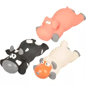 Flamingo Latex Farm Állatfigurák Játék Kutyáknak