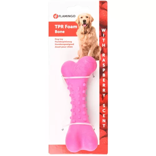 Flamingo Dina Eper Illatú Habszivacs Csont Játék Kutyáknak