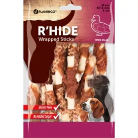   Flamingo R'Hide Wrapped Sticks Gabonamentes Jutalomfalat Kutyáknak (Kacsa) (6 cm, 15 db) - 100 g