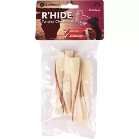   Flamingo R'Hide Twisted Chewing Rolls Jutalomfalat Kutyáknak (Kacsa) (12 cm, 5 db) - 70 g