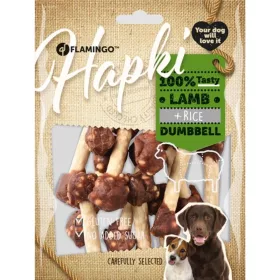   Flamingo Hapki Dumbbell Monoprotein Jutalomfalat Kutyáknak (Bárány és Rizs) - 150 g