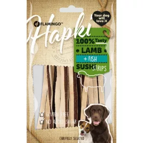   Flamingo Hapki Sushi Strips Gabonamentes Jutalomfalat Kutyáknak (Bárány és Hal) - 85 g